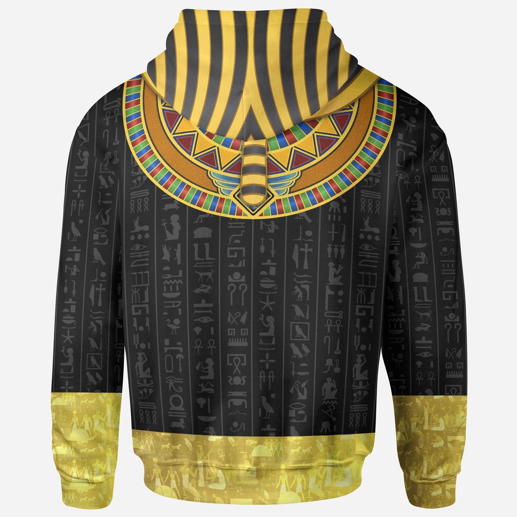 African pharaoh full printing hoodie - back