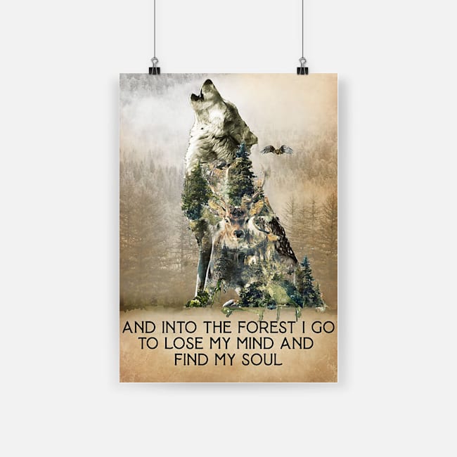 And into the forest i go to lose my mind and find my soul camping poster 1