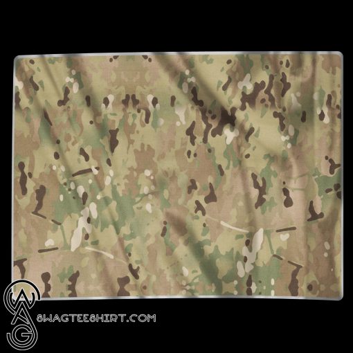 Army multicam camo pattern blanket