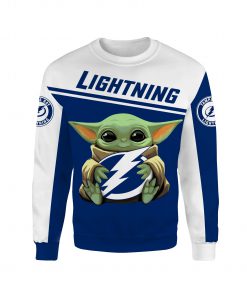 Baby yoda tampa bay lightning all over printed sweatshirt