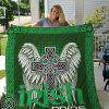 Celtic cross st patrick's day full printing blanket