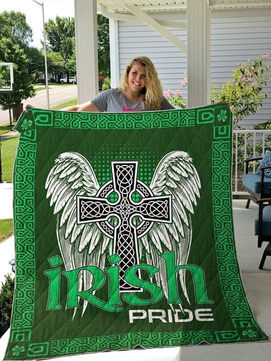 Celtic cross st patrick's day full printing blanket 2
