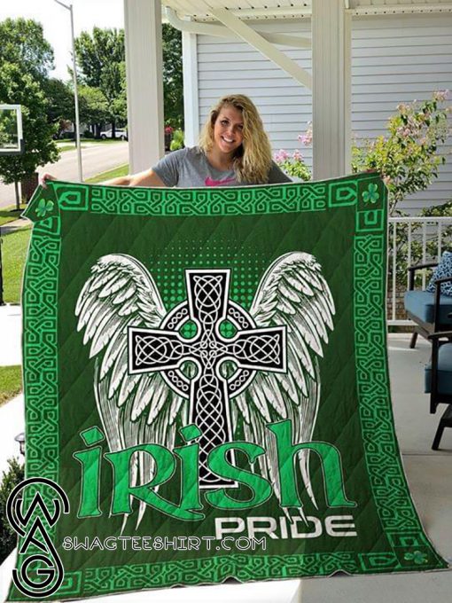 Celtic cross st patrick's day full printing blanket
