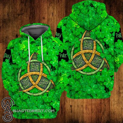 Celtic symbols saint patrick's day full printing shirt
