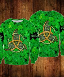 Celtic symbols saint patrick's day full printing sweatshirt
