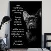 Dog frenchie i am your friend poster