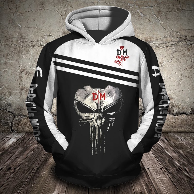 Dpch mod rock band skull all over print hoodie 1