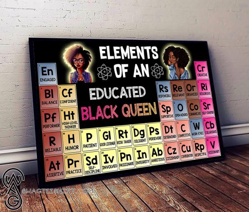 Elements of an educated black queen poster