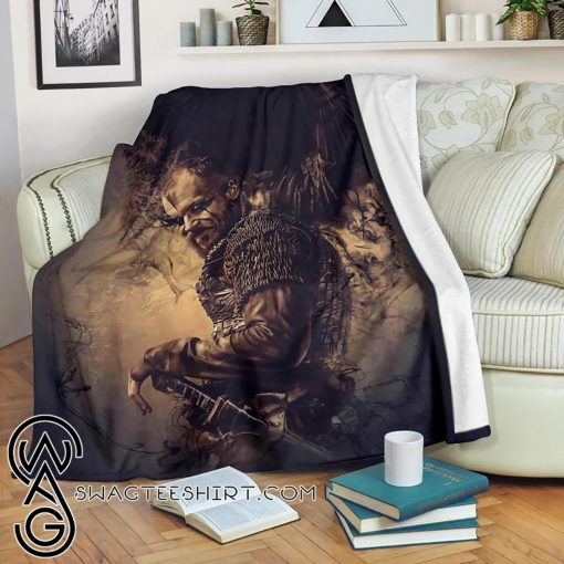 Floki vikings all over printed blanket