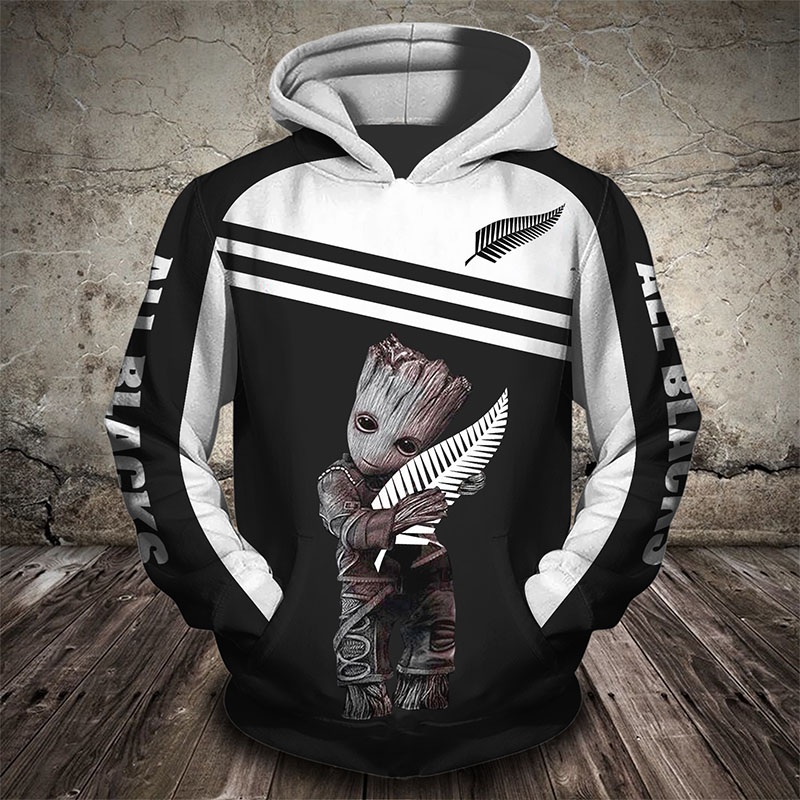 Groot hold new zealand rugby full printing hoodie 1