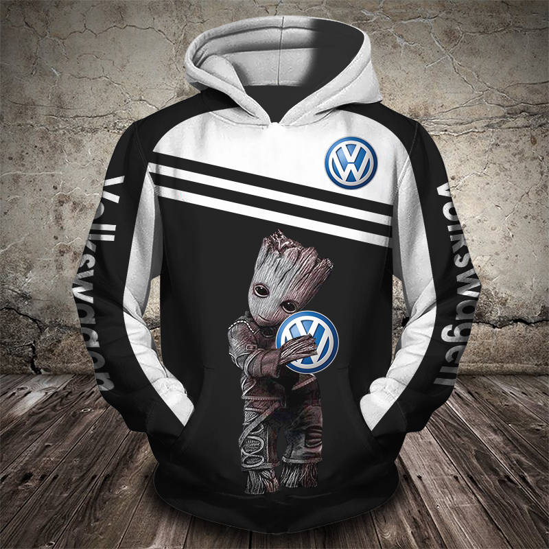 Groot hug volkswagen full printing hoodie 1