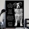 I am your friend dog border collie poster
