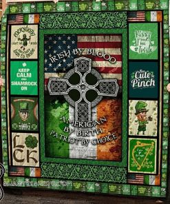Irish blood saint patrick's day full printing quilt