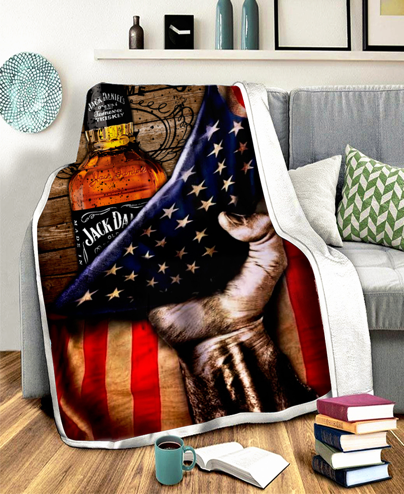 Jack daniel's american flag blanket 3