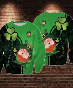 Kiss me i'm irish saint patrick's day full printing sweatshirt