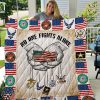 Military no one fights alone veteran quilt