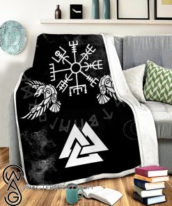 Odin viking all over printed blanket