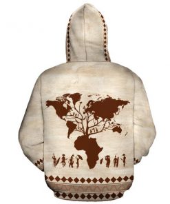Root africa full printing hoodie - back