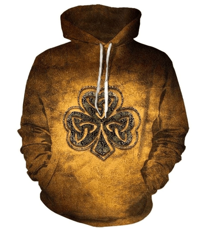 Saint patrick's day all over printed hoodie 1