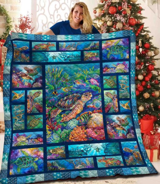 Save the sea turtle quilt 4