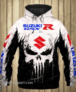 Skull suzuki gsxr all over print shirt