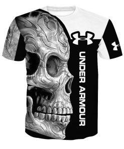 Skull under armour full printing tshirt