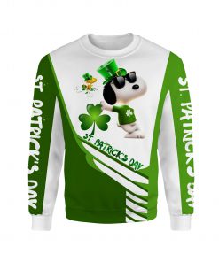 Snoopy st patrick's day full printing sweatshirt