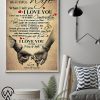 To my beautiful wife i love you poster
