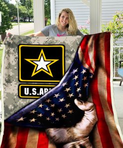 United states army american flag blanket 1