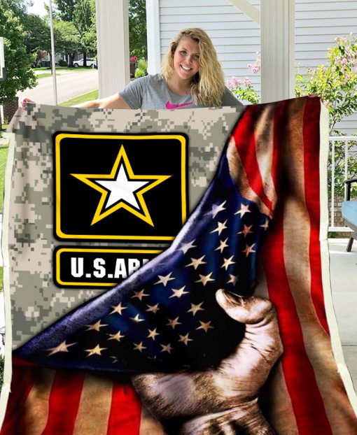 United states army american flag blanket 1