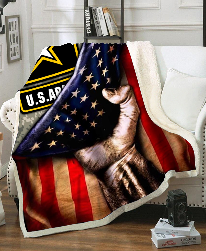United states army american flag blanket 2