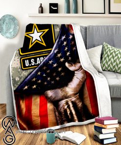 United states army american flag blanket