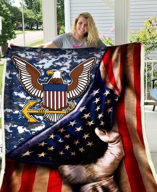 United states navy american flag blanket 1