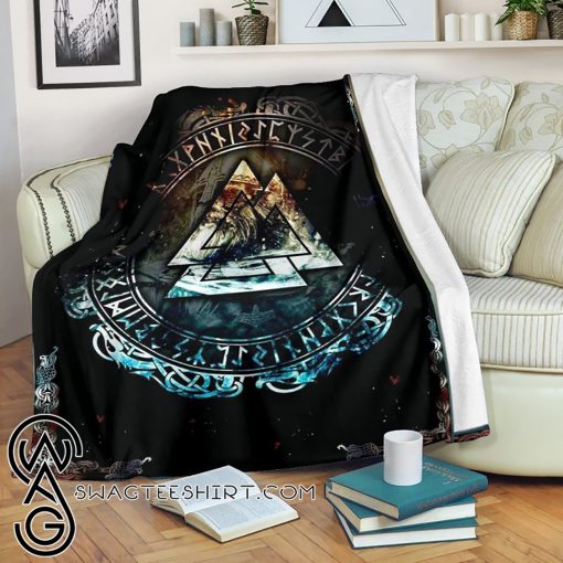 Vikings symbol all over printed premium blanket