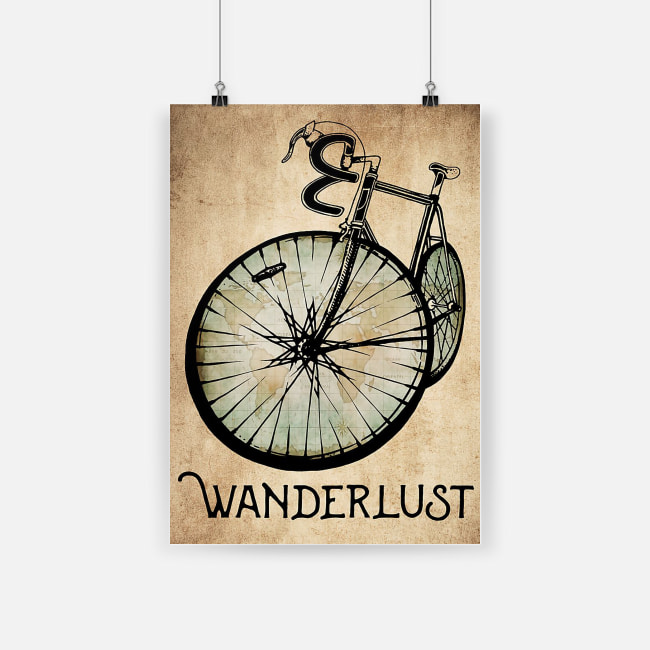Wanderlust bicycle poster 1