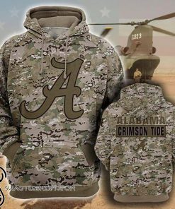 Alabama crimson tide football camo full printing shirt