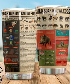 Boar hunting knowledge full printing tumbler