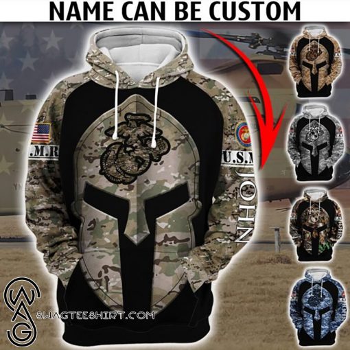 Custom united states marine corps camo all over print shirt