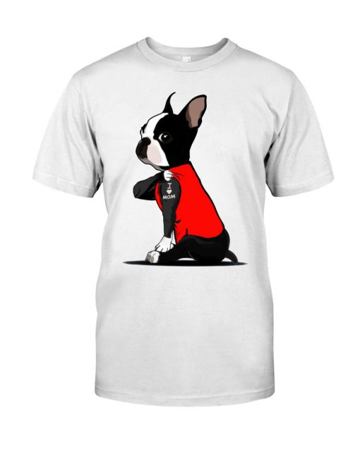 Dog lover boston terrier dog guy shirt