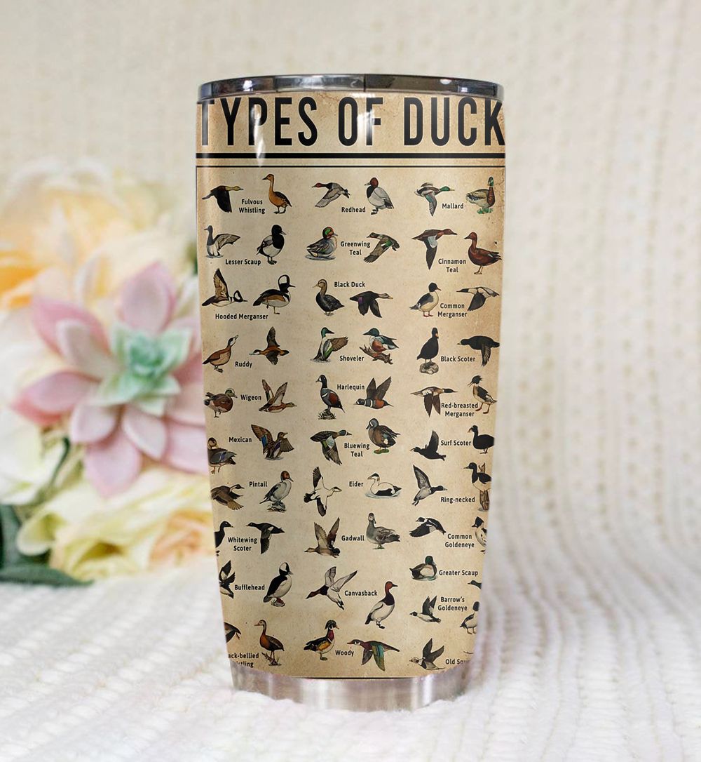 Duck hunting knowledge full over print tumbler 4