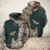 Green bay packers camo skull all over print shirt