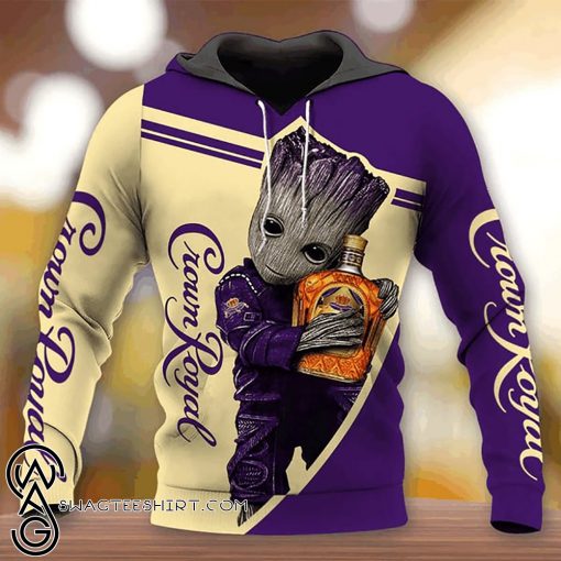 Groot crown royal 3d full printing shirt