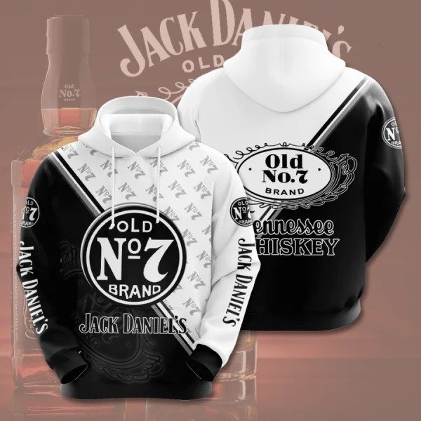 Jack daniels old no 7 tennessee whiskey full printing hoodie 1