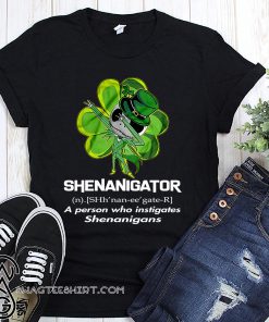 Jack skellington shenanigator definition saint patrick's day shirt