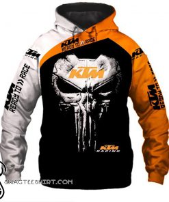 KTM ready to race punisher all over print shirt