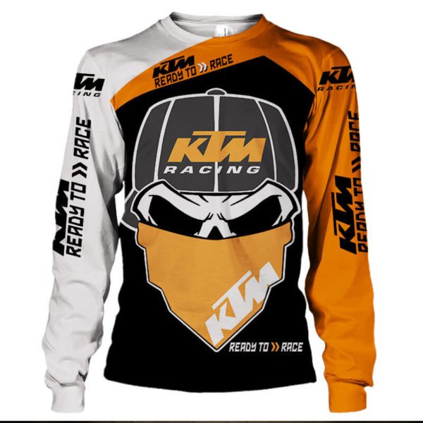 KTM ready to race skull all over print sweatshirt