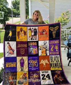 Kobe bryant all over printed quilt