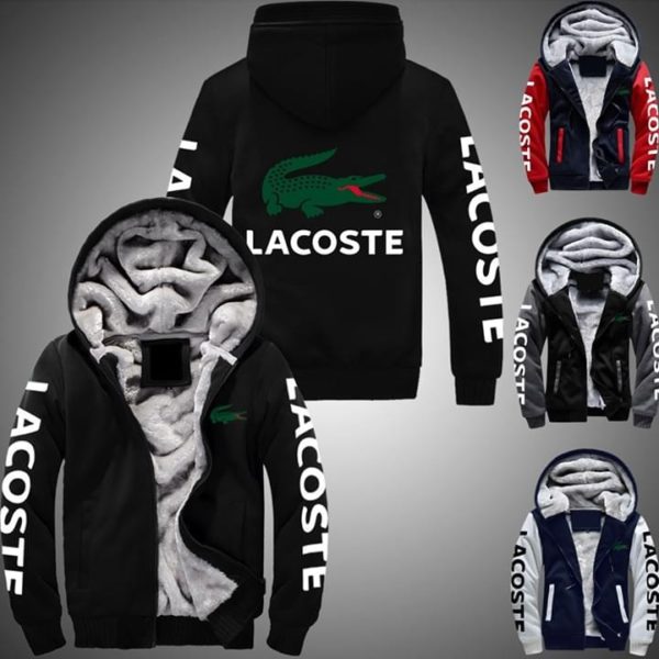 Lacoste logo full printing hoodie 1