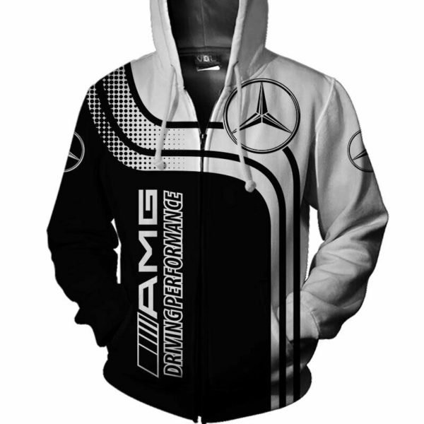 Mercedes logo full printing hoodie 1