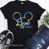 Mickey mouse down syndrome awareness shirt